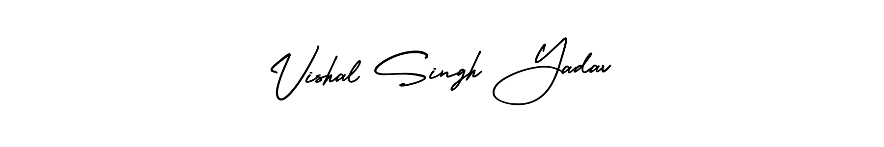 You should practise on your own different ways (AmerikaSignatureDemo-Regular) to write your name (Vishal Singh Yadav) in signature. don't let someone else do it for you. Vishal Singh Yadav signature style 3 images and pictures png