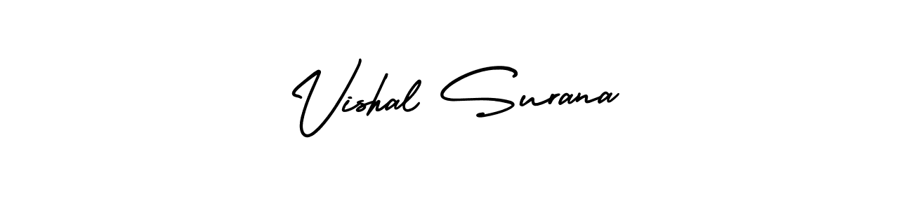 Make a beautiful signature design for name Vishal Surana. With this signature (AmerikaSignatureDemo-Regular) style, you can create a handwritten signature for free. Vishal Surana signature style 3 images and pictures png