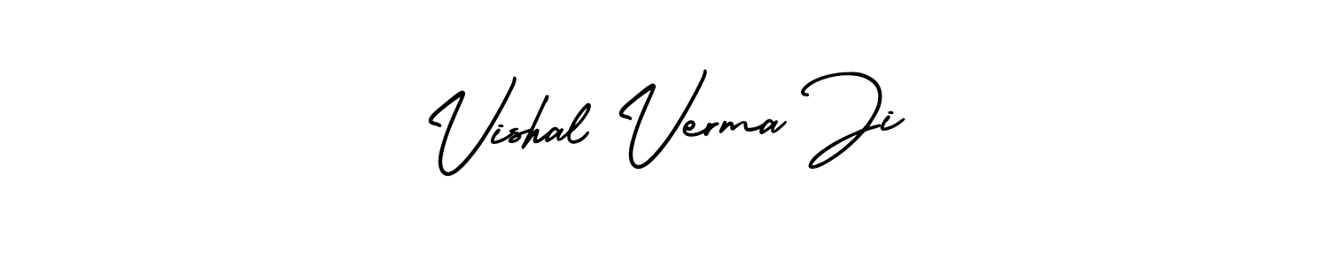 Make a short Vishal Verma Ji signature style. Manage your documents anywhere anytime using AmerikaSignatureDemo-Regular. Create and add eSignatures, submit forms, share and send files easily. Vishal Verma Ji signature style 3 images and pictures png