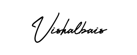 Personalize your online presence with Vishalbais signature rendered in elegant AmerikaSignatureDemo-Regular font. Great for website footers and blogs. Vishalbais signature style 3 images and pictures png
