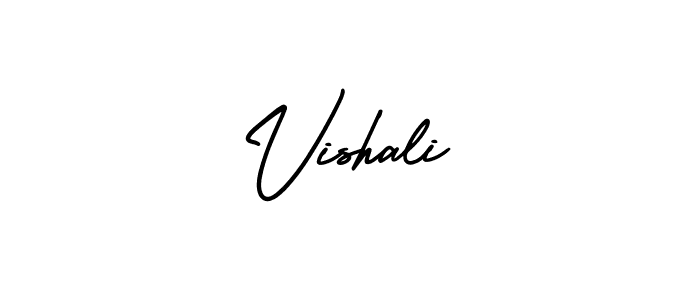 Create a beautiful signature design for name Vishali. With this signature (AmerikaSignatureDemo-Regular) fonts, you can make a handwritten signature for free. Vishali signature style 3 images and pictures png