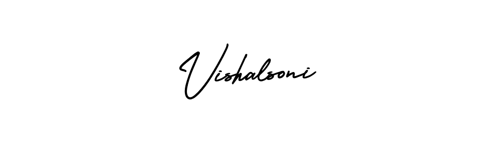 This is the best signature style for the Vishalsoni name. Also you like these signature font (AmerikaSignatureDemo-Regular). Mix name signature. Vishalsoni signature style 3 images and pictures png