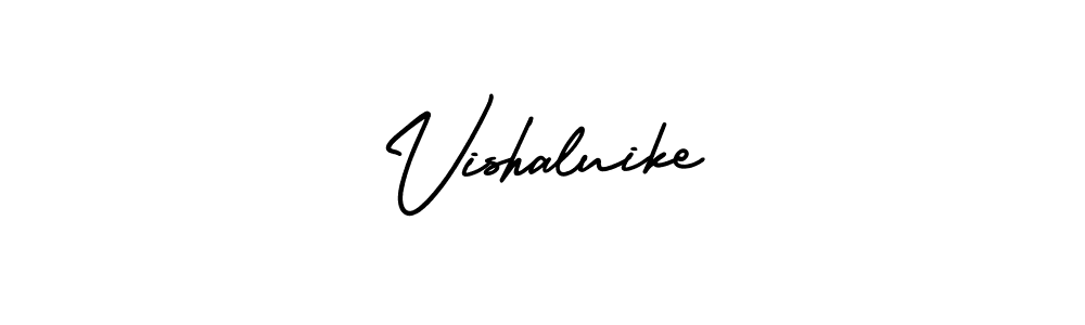 Use a signature maker to create a handwritten signature online. With this signature software, you can design (AmerikaSignatureDemo-Regular) your own signature for name Vishaluike. Vishaluike signature style 3 images and pictures png
