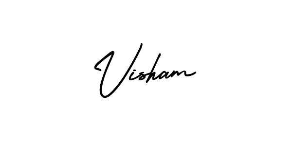 Make a beautiful signature design for name Visham. Use this online signature maker to create a handwritten signature for free. Visham signature style 3 images and pictures png