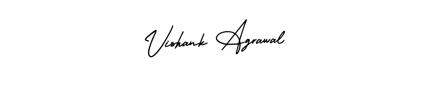Similarly AmerikaSignatureDemo-Regular is the best handwritten signature design. Signature creator online .You can use it as an online autograph creator for name Vishank Agrawal. Vishank Agrawal signature style 3 images and pictures png