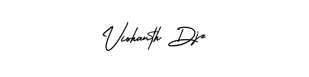 if you are searching for the best signature style for your name Vishanth Djz. so please give up your signature search. here we have designed multiple signature styles  using AmerikaSignatureDemo-Regular. Vishanth Djz signature style 3 images and pictures png