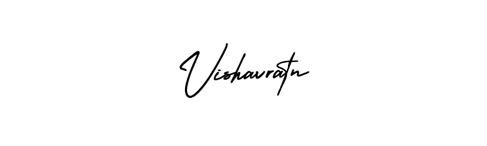 The best way (AmerikaSignatureDemo-Regular) to make a short signature is to pick only two or three words in your name. The name Vishavratn include a total of six letters. For converting this name. Vishavratn signature style 3 images and pictures png