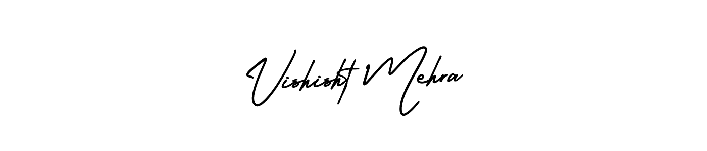 Use a signature maker to create a handwritten signature online. With this signature software, you can design (AmerikaSignatureDemo-Regular) your own signature for name Vishisht Mehra. Vishisht Mehra signature style 3 images and pictures png
