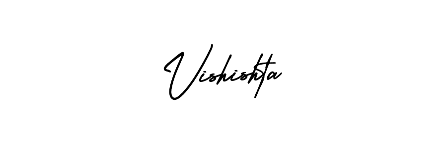 Make a beautiful signature design for name Vishishta. Use this online signature maker to create a handwritten signature for free. Vishishta signature style 3 images and pictures png