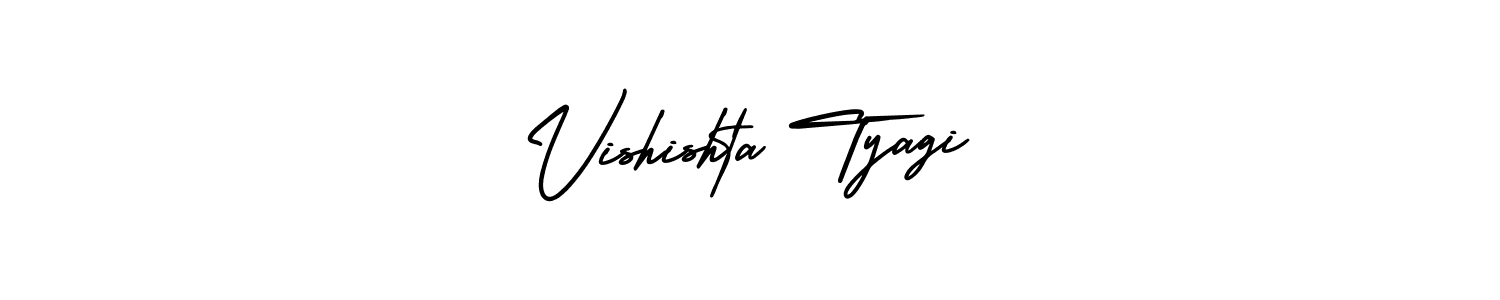 Also we have Vishishta Tyagi name is the best signature style. Create professional handwritten signature collection using AmerikaSignatureDemo-Regular autograph style. Vishishta Tyagi signature style 3 images and pictures png