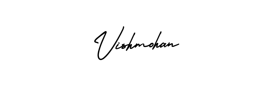 It looks lik you need a new signature style for name Vishmohan. Design unique handwritten (AmerikaSignatureDemo-Regular) signature with our free signature maker in just a few clicks. Vishmohan signature style 3 images and pictures png