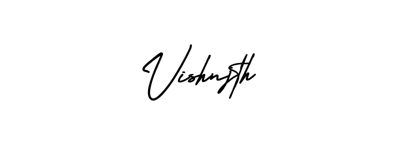 Design your own signature with our free online signature maker. With this signature software, you can create a handwritten (AmerikaSignatureDemo-Regular) signature for name Vishnjth. Vishnjth signature style 3 images and pictures png