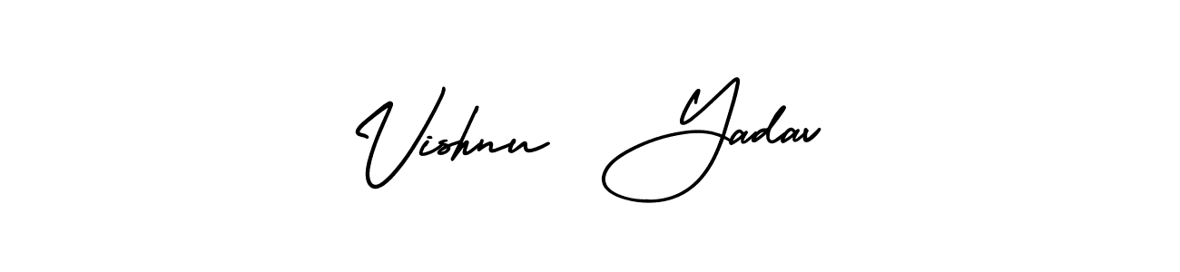 Vishnu  Yadav stylish signature style. Best Handwritten Sign (AmerikaSignatureDemo-Regular) for my name. Handwritten Signature Collection Ideas for my name Vishnu  Yadav. Vishnu  Yadav signature style 3 images and pictures png