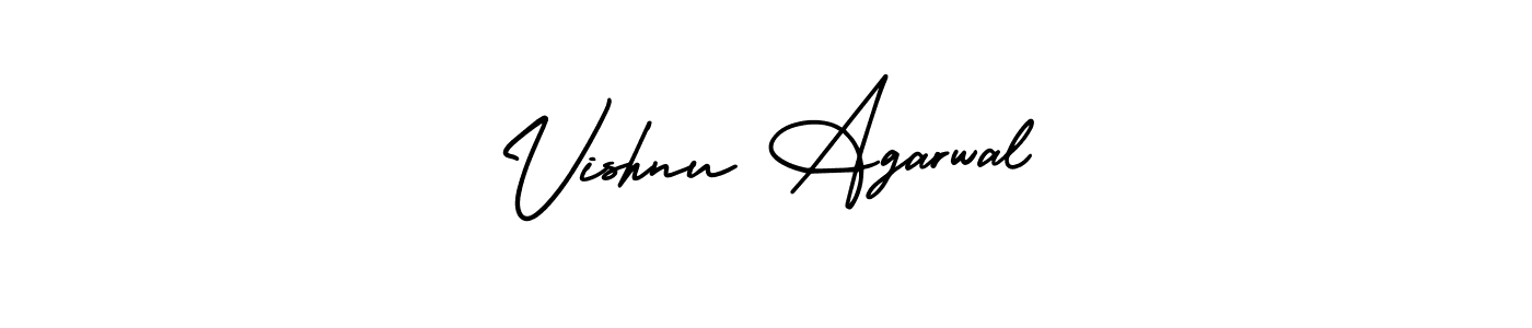 Vishnu Agarwal stylish signature style. Best Handwritten Sign (AmerikaSignatureDemo-Regular) for my name. Handwritten Signature Collection Ideas for my name Vishnu Agarwal. Vishnu Agarwal signature style 3 images and pictures png