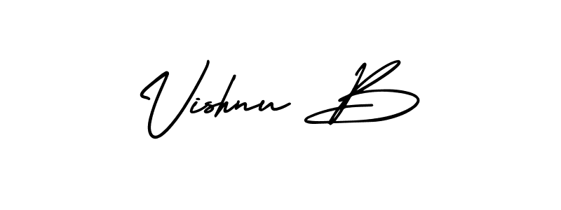 Make a beautiful signature design for name Vishnu B. Use this online signature maker to create a handwritten signature for free. Vishnu B signature style 3 images and pictures png