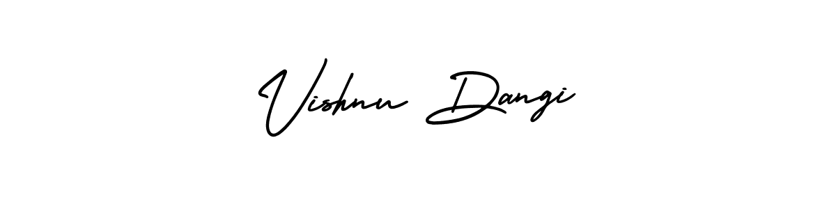 Create a beautiful signature design for name Vishnu Dangi. With this signature (AmerikaSignatureDemo-Regular) fonts, you can make a handwritten signature for free. Vishnu Dangi signature style 3 images and pictures png