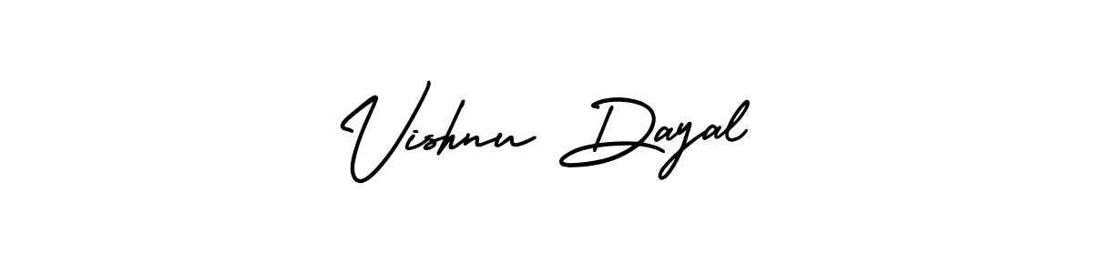 It looks lik you need a new signature style for name Vishnu Dayal. Design unique handwritten (AmerikaSignatureDemo-Regular) signature with our free signature maker in just a few clicks. Vishnu Dayal signature style 3 images and pictures png