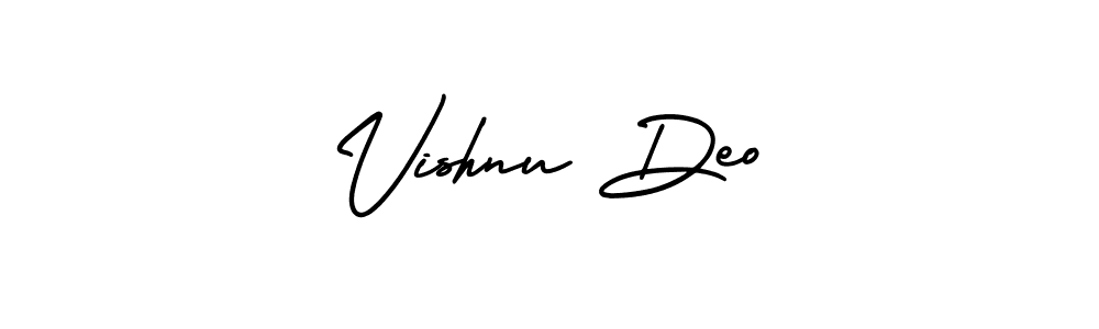 This is the best signature style for the Vishnu Deo name. Also you like these signature font (AmerikaSignatureDemo-Regular). Mix name signature. Vishnu Deo signature style 3 images and pictures png