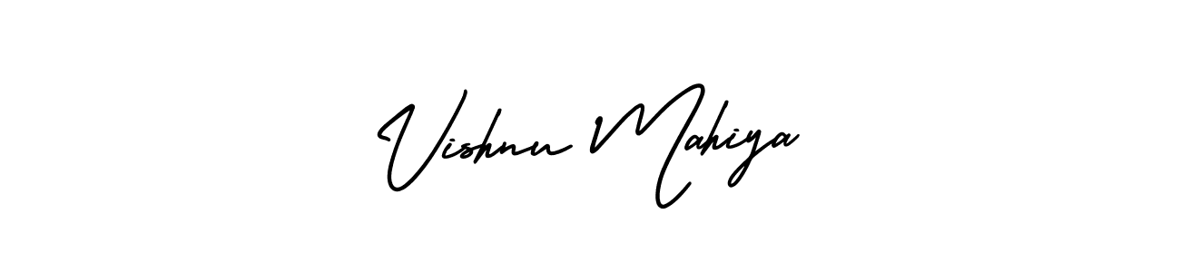 AmerikaSignatureDemo-Regular is a professional signature style that is perfect for those who want to add a touch of class to their signature. It is also a great choice for those who want to make their signature more unique. Get Vishnu Mahiya name to fancy signature for free. Vishnu Mahiya signature style 3 images and pictures png