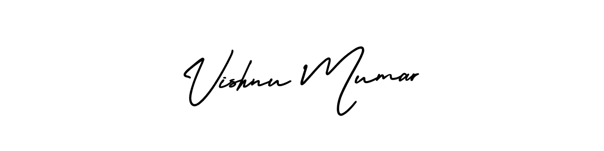 This is the best signature style for the Vishnu Mumar name. Also you like these signature font (AmerikaSignatureDemo-Regular). Mix name signature. Vishnu Mumar signature style 3 images and pictures png