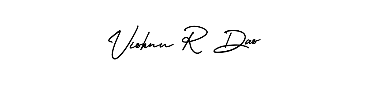 Create a beautiful signature design for name Vishnu R Das. With this signature (AmerikaSignatureDemo-Regular) fonts, you can make a handwritten signature for free. Vishnu R Das signature style 3 images and pictures png