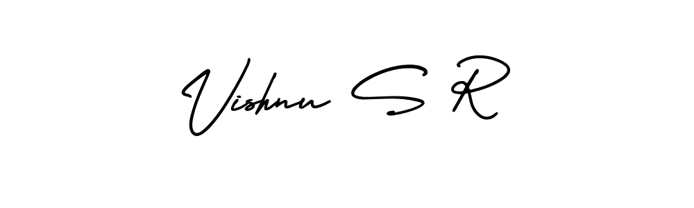 Similarly AmerikaSignatureDemo-Regular is the best handwritten signature design. Signature creator online .You can use it as an online autograph creator for name Vishnu S R. Vishnu S R signature style 3 images and pictures png