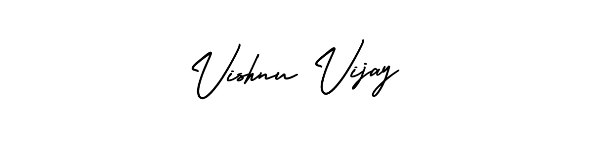 Design your own signature with our free online signature maker. With this signature software, you can create a handwritten (AmerikaSignatureDemo-Regular) signature for name Vishnu Vijay. Vishnu Vijay signature style 3 images and pictures png