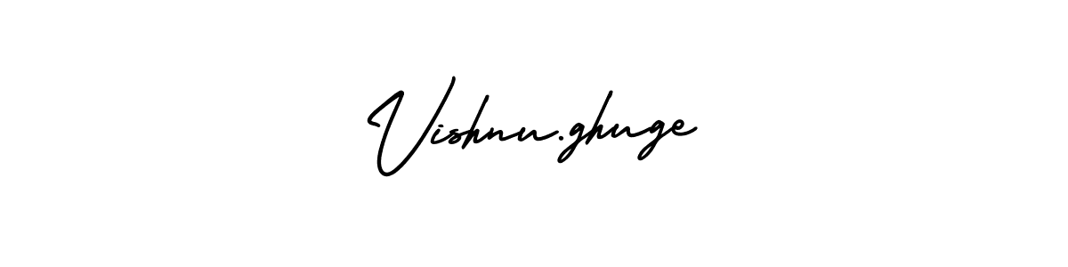 Design your own signature with our free online signature maker. With this signature software, you can create a handwritten (AmerikaSignatureDemo-Regular) signature for name Vishnu.ghuge. Vishnu.ghuge signature style 3 images and pictures png