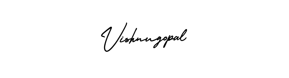 Make a beautiful signature design for name Vishnugopal. With this signature (AmerikaSignatureDemo-Regular) style, you can create a handwritten signature for free. Vishnugopal signature style 3 images and pictures png