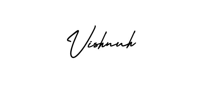 Design your own signature with our free online signature maker. With this signature software, you can create a handwritten (AmerikaSignatureDemo-Regular) signature for name Vishnuh. Vishnuh signature style 3 images and pictures png