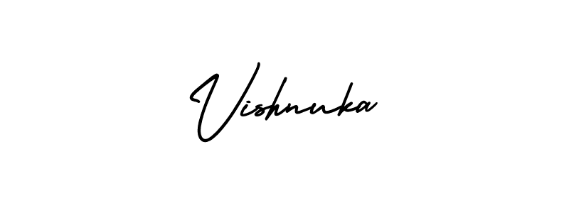 How to Draw Vishnuka signature style? AmerikaSignatureDemo-Regular is a latest design signature styles for name Vishnuka. Vishnuka signature style 3 images and pictures png