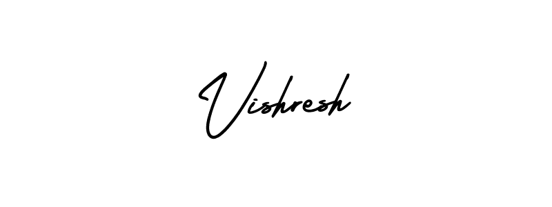 if you are searching for the best signature style for your name Vishresh. so please give up your signature search. here we have designed multiple signature styles  using AmerikaSignatureDemo-Regular. Vishresh signature style 3 images and pictures png