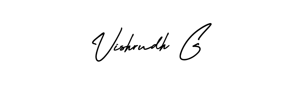 Check out images of Autograph of Vishrudh G name. Actor Vishrudh G Signature Style. AmerikaSignatureDemo-Regular is a professional sign style online. Vishrudh G signature style 3 images and pictures png