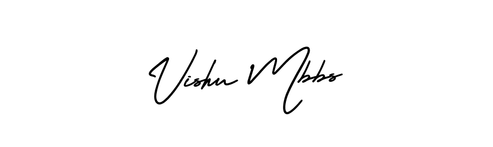 You should practise on your own different ways (AmerikaSignatureDemo-Regular) to write your name (Vishu Mbbs) in signature. don't let someone else do it for you. Vishu Mbbs signature style 3 images and pictures png