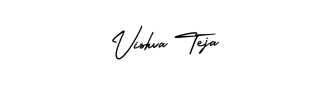 Vishva Teja stylish signature style. Best Handwritten Sign (AmerikaSignatureDemo-Regular) for my name. Handwritten Signature Collection Ideas for my name Vishva Teja. Vishva Teja signature style 3 images and pictures png