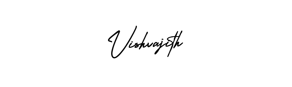 Make a beautiful signature design for name Vishvajith. With this signature (AmerikaSignatureDemo-Regular) style, you can create a handwritten signature for free. Vishvajith signature style 3 images and pictures png