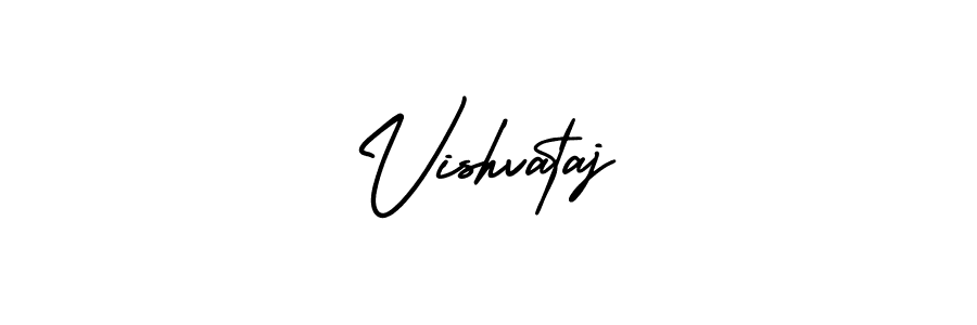 This is the best signature style for the Vishvataj name. Also you like these signature font (AmerikaSignatureDemo-Regular). Mix name signature. Vishvataj signature style 3 images and pictures png