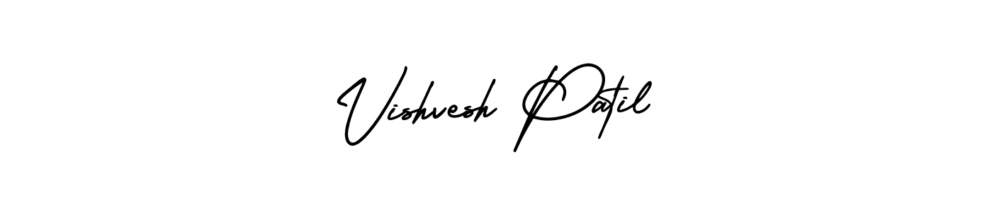 Use a signature maker to create a handwritten signature online. With this signature software, you can design (AmerikaSignatureDemo-Regular) your own signature for name Vishvesh Patil. Vishvesh Patil signature style 3 images and pictures png