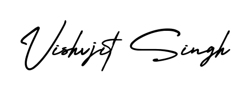 Looking for an artistic signature for Vishvjit Singh? The AmerikaSignatureDemo-Regular calligraphy style gives a sophisticated flow suitable for business cards and emails. Vishvjit Singh signature style 3 images and pictures png