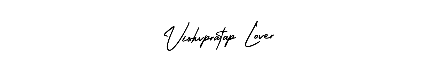Vishvpratap Lover stylish signature style. Best Handwritten Sign (AmerikaSignatureDemo-Regular) for my name. Handwritten Signature Collection Ideas for my name Vishvpratap Lover. Vishvpratap Lover signature style 3 images and pictures png