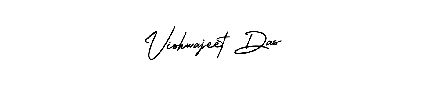 This is the best signature style for the Vishwajeet Das name. Also you like these signature font (AmerikaSignatureDemo-Regular). Mix name signature. Vishwajeet Das signature style 3 images and pictures png