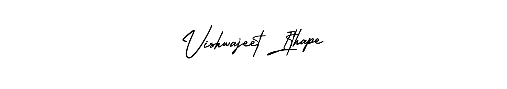 Create a beautiful signature design for name Vishwajeet Ithape. With this signature (AmerikaSignatureDemo-Regular) fonts, you can make a handwritten signature for free. Vishwajeet Ithape signature style 3 images and pictures png