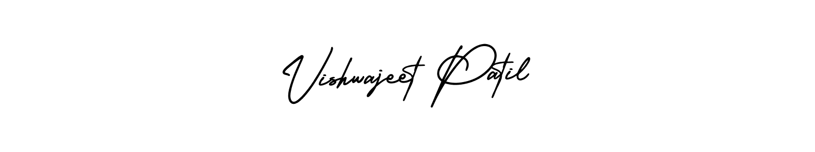 Create a beautiful signature design for name Vishwajeet Patil. With this signature (AmerikaSignatureDemo-Regular) fonts, you can make a handwritten signature for free. Vishwajeet Patil signature style 3 images and pictures png