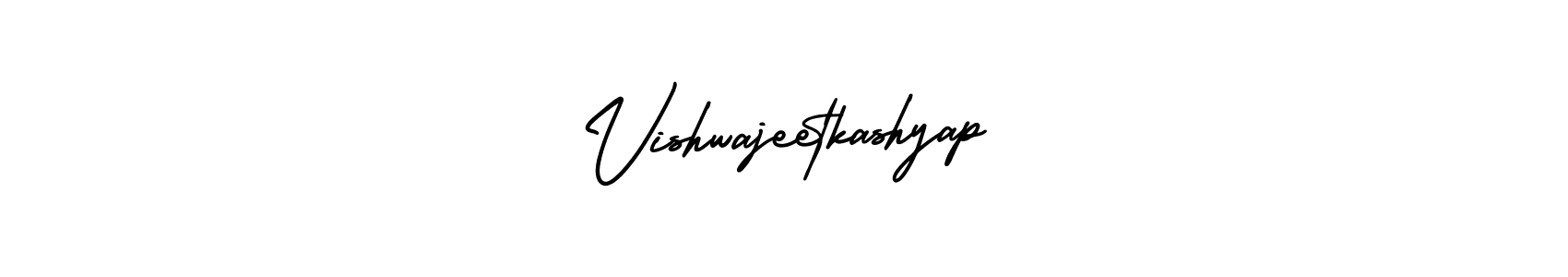 How to Draw Vishwajeetkashyap signature style? AmerikaSignatureDemo-Regular is a latest design signature styles for name Vishwajeetkashyap. Vishwajeetkashyap signature style 3 images and pictures png