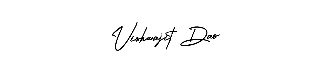 This is the best signature style for the Vishwajit Das name. Also you like these signature font (AmerikaSignatureDemo-Regular). Mix name signature. Vishwajit Das signature style 3 images and pictures png