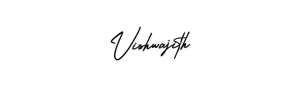 Vishwajith stylish signature style. Best Handwritten Sign (AmerikaSignatureDemo-Regular) for my name. Handwritten Signature Collection Ideas for my name Vishwajith. Vishwajith signature style 3 images and pictures png