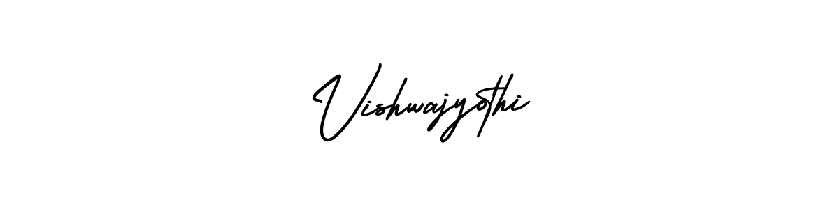 Use a signature maker to create a handwritten signature online. With this signature software, you can design (AmerikaSignatureDemo-Regular) your own signature for name Vishwajyothi. Vishwajyothi signature style 3 images and pictures png