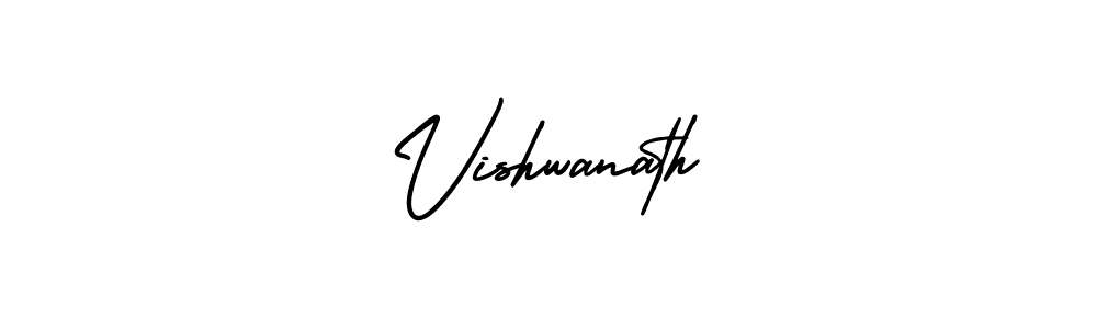 Make a beautiful signature design for name Vishwanath. With this signature (AmerikaSignatureDemo-Regular) style, you can create a handwritten signature for free. Vishwanath signature style 3 images and pictures png