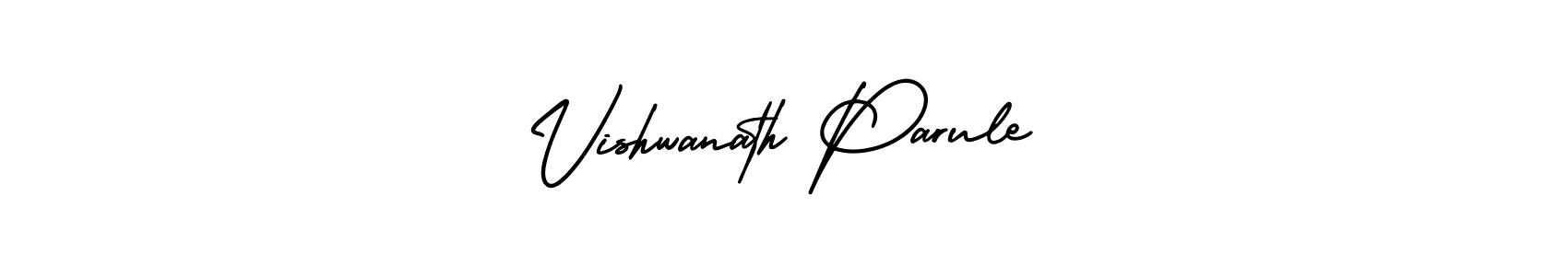 How to Draw Vishwanath Parule signature style? AmerikaSignatureDemo-Regular is a latest design signature styles for name Vishwanath Parule. Vishwanath Parule signature style 3 images and pictures png