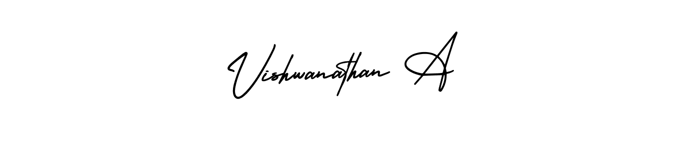 AmerikaSignatureDemo-Regular is a professional signature style that is perfect for those who want to add a touch of class to their signature. It is also a great choice for those who want to make their signature more unique. Get Vishwanathan A name to fancy signature for free. Vishwanathan A signature style 3 images and pictures png
